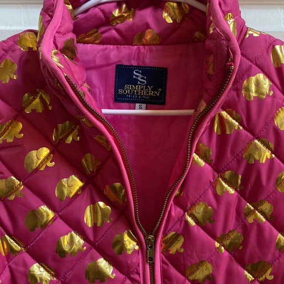 Simply Southern Full Zip Puffer Vest - Picture 3 of 3